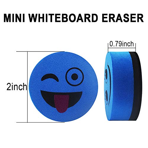 40 Pack Magnetic Whiteboard Erasers Dry Eraser Dry Erase Erasers Bulk Chalkboard Eraser Cleaner for Classroom, Office (Blue, 2 inch) image 3