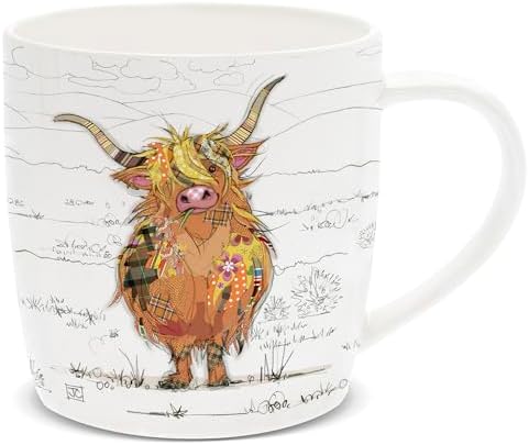 The Leonardo Collection Highland Cow Teabag Tidy By Macneil Studios - View #3