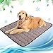 NIBESSER Alfombra Refrescante para Perros Gatos Manta Refrescante para Mascotas Grande Impermeable Antideslizante para Casa Viajes o en el Coche,XL-100x70cm,café