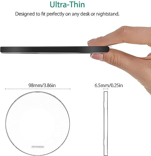 Image of Wireless Charger 20W Fast Wireless Charging Pad Compatible with iPhone 11 12 13 14 15 16 17 Pro /Pro Max, iPhone Xs /XS Max /XR /8 Plus,AirPod4 /Pro /3 /2,for Samsung Galaxy S Note,Galaxy Buds
