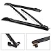 VZ4X4 Roof Rack Cross Bars Compatible with The Following Models:2005-2024 Toyota Tacoma Double Cab Cargo Bag Kayak Bike Luggage Snowboard Carrier Black Cross Bars Roof Racks