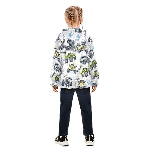 Aflyko Boys Fleece Coat Blue Zip-Up Hoodie Girls Outerwear Kids Hooded Jacket 3-10T3