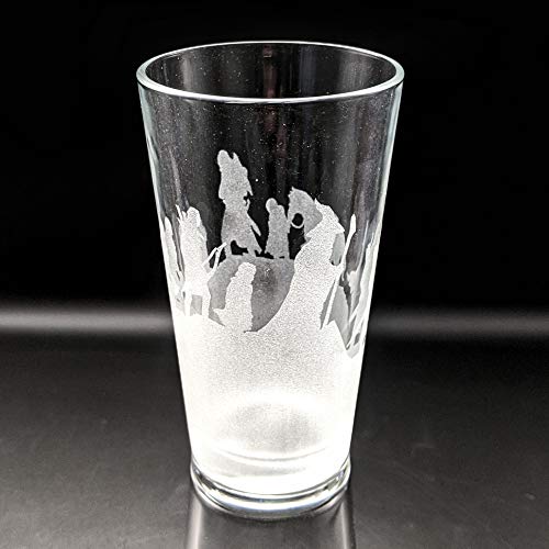 THE FELLOWSHIP Engraved Pint Glass | Inspired by Lord of the Rings LOTR | Great Gift Idea!