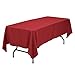 Remedios 60 x 102-inch Rectangle Polyester Tablecloth Table Cover - Wedding Restaurant Party Banquet Decoration, Red