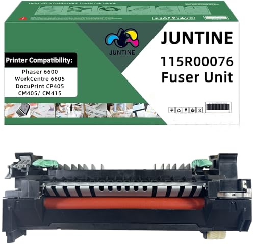JUNTINE 115R00076 Fuser Unit Replacement for Xerox 115R00076 Fuser Kit Compatible with Xerox Phaser 6600 WorkCentre 6605 DocuPrint CP405 CM405 CM415 Printers(110V-200K Pages)