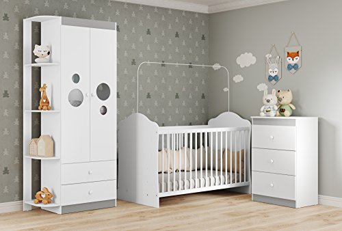 Multimóveis Cômoda Ping Pong 3 Gavetas Flex, Multicor