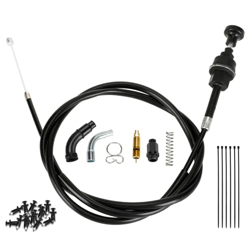 XIKOBY Choke Cable for Rancher 350 TRX350 TRX350FM TRX350TM TRX350FE 2000-2006 Fourtrax 300 350 Foreman 400 ATV 4 Wheeler Quad with Starter Valve Plunger Kit Part 17950-HN5-671