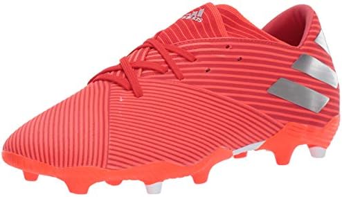 adidas Men's Nemeziz 19.2 Firm Ground Soccer Shoe, Active Red/Silver Metallic/Solar Red, 13 M US