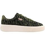 PUMA womens Basket Platform Vr Wn Sneaker, Olive Night-olive Night, 8.5 US