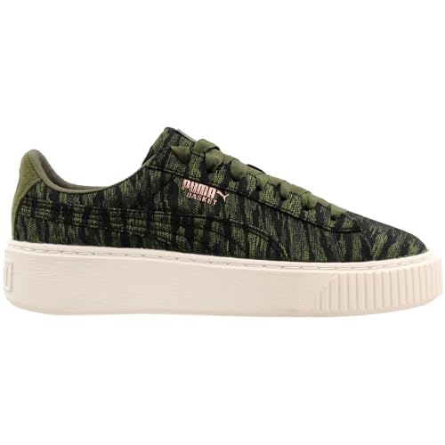 PUMA womens Basket Platform Vr Wn Sneaker, Olive...