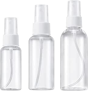 Sprühflasche klein 3 Stück Sprühflasche (30ml 60ml 80ml) Plastik Leer