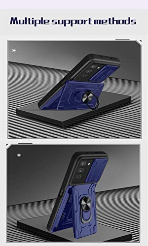 Coque Samsung S21 Plus blindée avec support aimanté et béquille or rose CCSmall