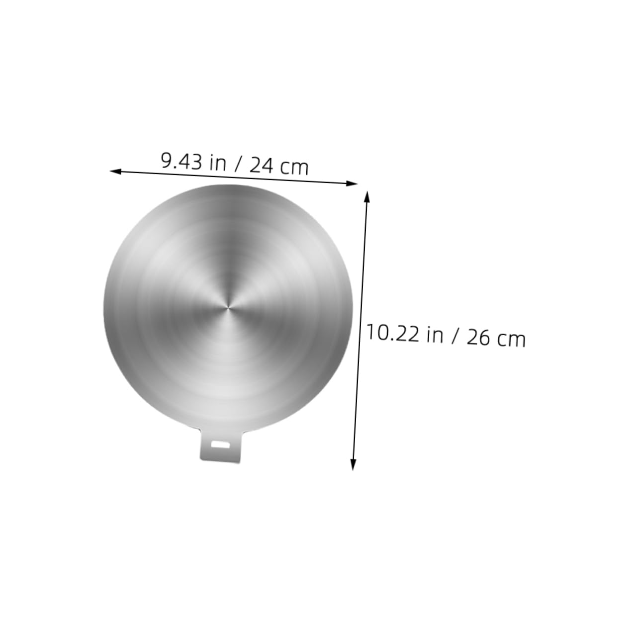 Difusora De Calor Adaptador para Inducción Acero Inoxidable 24cm De Limpiar