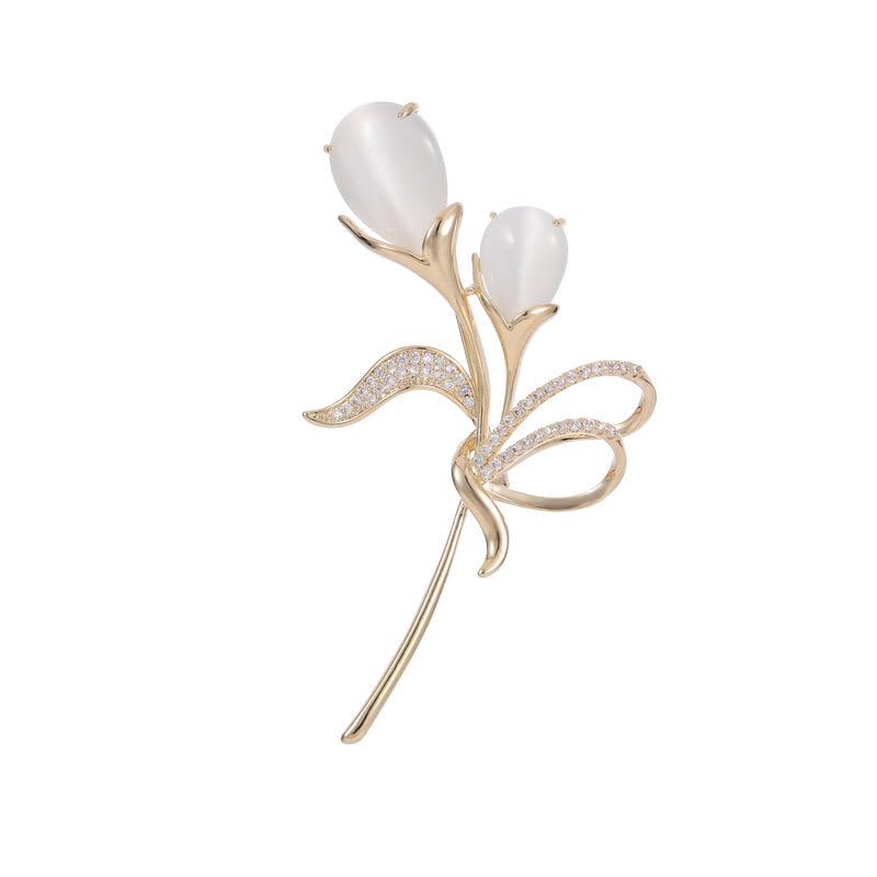 Image of 14K Gold Sunflower Coat Brooches for Women, Suit Cardigan Pin for Stylish Casual Wear, Small Brooch