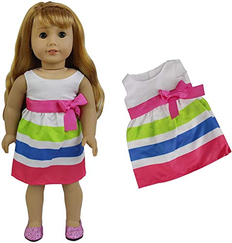 ZITA ELEMENT 8 Sets American 18" Girl/Baby Alive Clothes Dress for 14"-16" & 18" Dolls - Thumbnail 5