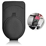 Leder Brillenhalter für Auto,Auto Brillenhalter,Ticket Karten Clip Brillen Halterung ,Auto Brillenhalter Universal,Brillen Halterung für Auto,Sonnenblende Brillenetui,Geschenke für Freunde Familie