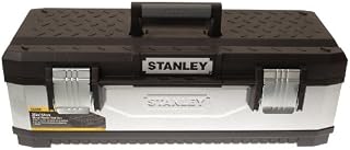 STANLEY Galvanised Toolbox Chest with Heavy Duty Metal Hinge, Portable Tote Tray for Tools and Small Parts, 26 Inch, 1-95-620