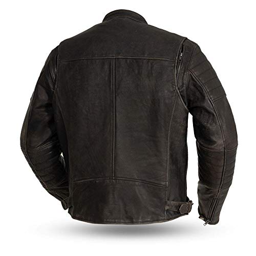 image for First MFG Co.- Commuter- Men’s Motorcycle Leather Jacket |Men’s Le