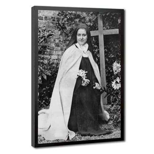 Portrait de Sainte Thérèse de Lisieux impression toile 20x30 cm décor bureau