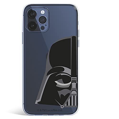 Funda para iPhone 13 Pro Oficial de Star Wars Darth Vader Silueta Transparente - Star Wars