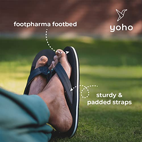 Image of YOHO OAK's Big Size Slipper for Big Feet Mens |Soft Ortho slippers | Soft comfortable and stylish flip flop slippers for men| Plus size slipper