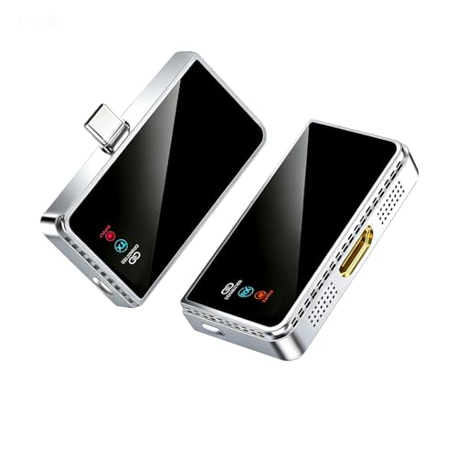 Image of Koogold Wireless HDMI Transmitter and Receiver with USB C, 1080P@60Hz, 30M Range, Dual Band 5G+2.4G, for Phone, Laptop, PC to Monitor, Projector