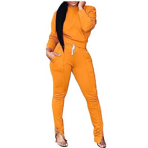 Trainingsanzug Damen Jogginganzug Sportanzug Langarm Tracksuit Festlich...