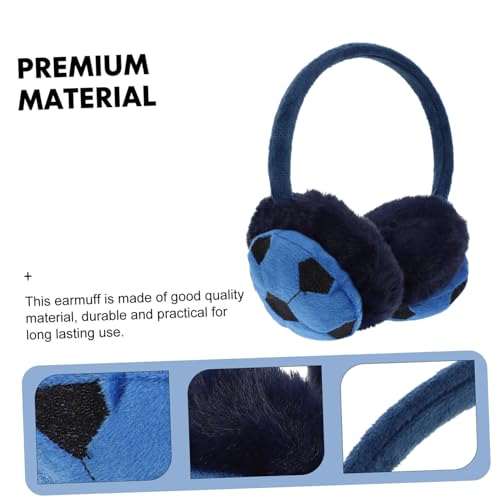 VANZACK 1pc Soccer Shaped Ear Muffs for Winter Warm Earmuff for Boys and Girls Soft Ear Protection Cover for Outdoor Activities for Ice Skating Skiing Sledding2