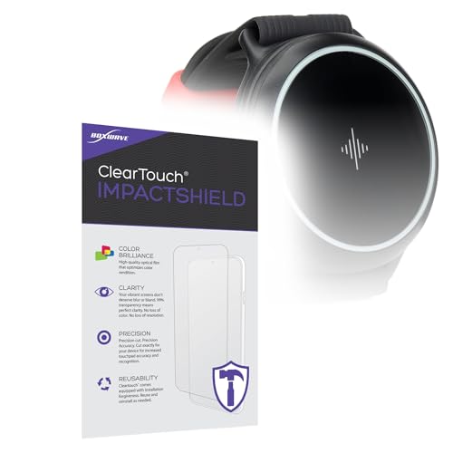 BoxWave Screen Protector Compatible With Soundbrenner Spark Wearable Vibrating Metronome - ClearTouch ImpactShield (2-Pack), Impenetrable Screen Protector Flexible Film