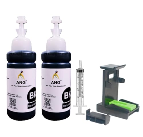 ANG Refill Ink for Printer Cartridges | Compatible with 805, 860, 861, 803, 680, 678, 682, 818, 802, PG89, CL99, PG830, CL838 | 200g Ink + Syringe & Suction Tool