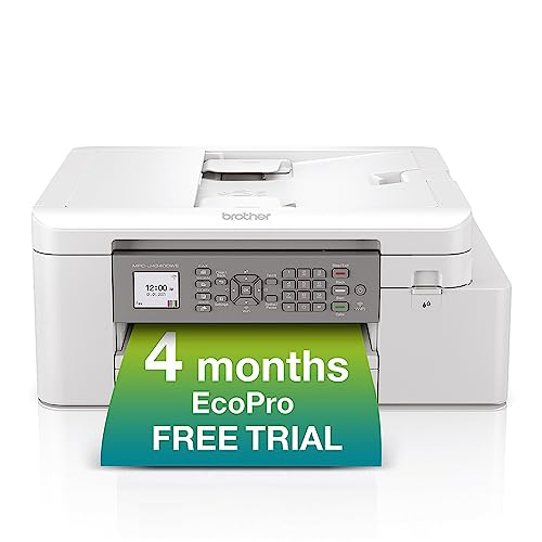 Brother MFC-J4340DWE - Impresora de inyección de Tinta con suscripción EcoPro, Impresora inalámbrica de inyección de Tinta a Color, 4 en 1 (impresión, Copia, escaneo, fax), A4, Prueba de 4 Meses