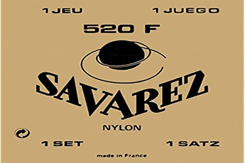 Savarez 520F Jeu de Cordes pour Guitare classique - Les Beatles, Paul McCartney, John Lennon, RIngo Starr, George Harrison Savarez 520F Jeu de Cordes pour Guitare classique