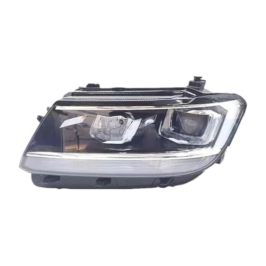 PGQSQVTXF Accessoires Voiture pour VW pour Tiguan L 2017-2021 Pare-Chocs Avant Phare Avant Phare Avant Phare Demi-Assemblage(Left Side)