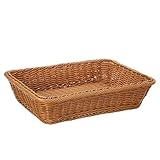 Bandeja for guardar pan, té y frutas, cesta de mimbre tejida a mano de 22/30/35 cm, for picnic, cocina y hogar. para Salón(L)