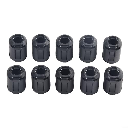 10 clips supresores de ruido RFI de núcleo de ferrita para filtrado eficaz de cables para aplicaciones USB, teléfono y audio (13 mm)