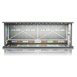 Saichotoy Display Case for Hot Wheels: Stackable Parking Garage for 1/64 Scale Matchbox Toy Car, Foamboard Storage for Monster Trucks with LED...