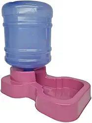 Bebedouro Pet Automático Grande Porte Com Bombona Galão de 10 Litros Cães e Gatos (Rosa)