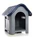 Plastic Dog House-Blue 29.13x22.44x25.98 In by DollarItemDirect