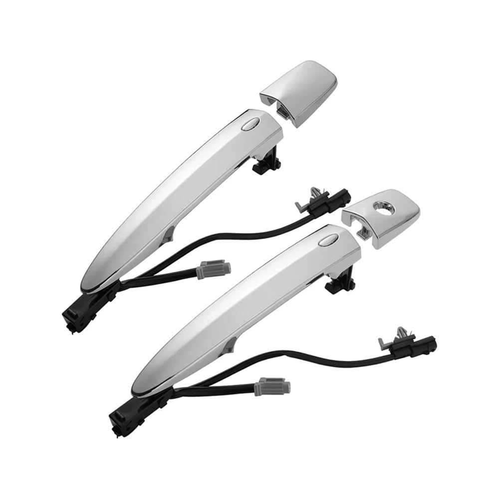 Ratsch Silver Car Side Exterior Door Handle 1Pair Front Door Exterior Handle Chrome For Leaf For Maxima For Sentra 2009-2018 80645-1Aa0a 80640-1Aa0b