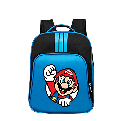 Super Mario Mochila Casual de Color sólido de la Escuela Primaria para niñas  niños