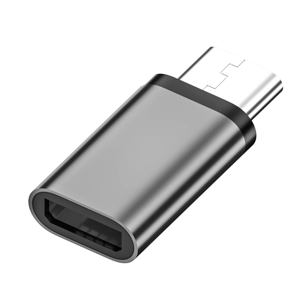 GIONAR Tpye-c to USB Adapter,Type C Plug Charger Cable data transmission，Converter for Apple,Samsung Galaxy (gray)