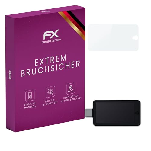 atFoliX Plastic Glass Protective Film compatible with Shift Crypto BitBox02 Glass Protector, 9H Hybrid-Glass FX Screen Protector