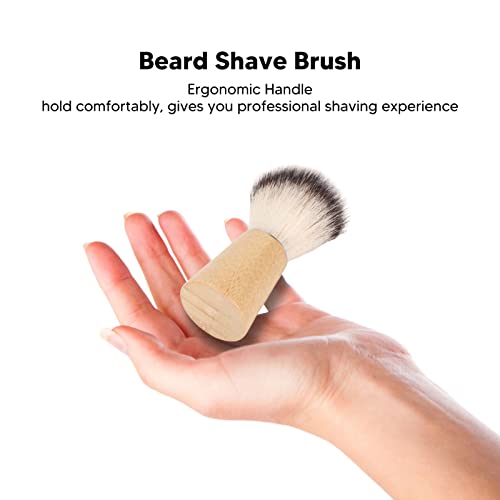 Men Shave Brush, Beard Cleaning Tool - Wooden Handle #TOP3