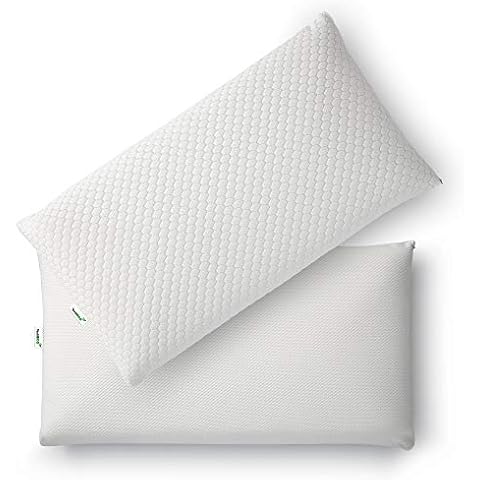 Almohada TextilECO Viscoelástica con Funda Lavable y Cremallera Cover