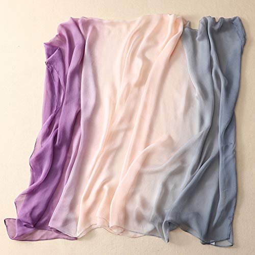 X&F Women Bright Gradient Long Scarves Wrap Shawls Summer Beach Sarongs3