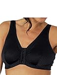 Eden House Ladies Front Fastening Bra Non Wired Magic Cotton Bra Black 18