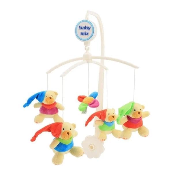 Carrousel au-dessus du berceau Bears slfmyce pour aider bébé à s'endormir sans pleurs