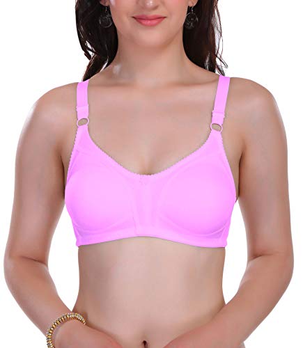 Image of Eve's Beauty Women's Cotton Non Padded Wire Free Full Coverage Bra