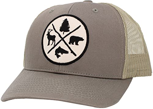 Image of KBETHOS Men's Women's Explore The Outdoors Mountains Scenery Unisex Trucker Baseball Cap