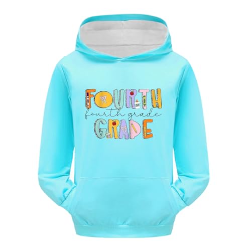 Girl's First of Day School Sweatshirt Preppy Letter Graphic Crew Neck Sweatshirt Pullover Top Back to School T Shirt4